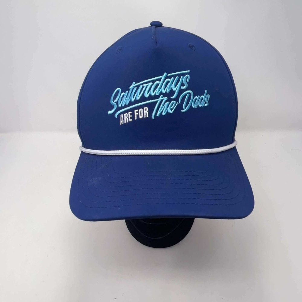Barstool Sports Saturdays Are For The Dads Rope Hat Blue Snapback Cap Golf OSFA